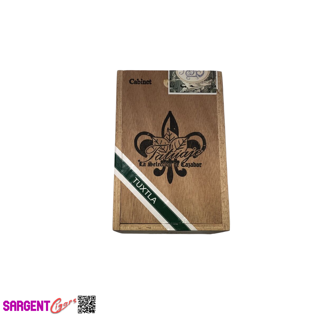 Tatuaje Tuxtla 7th Empty Wooden Cigar Box 4.25x6.25x4