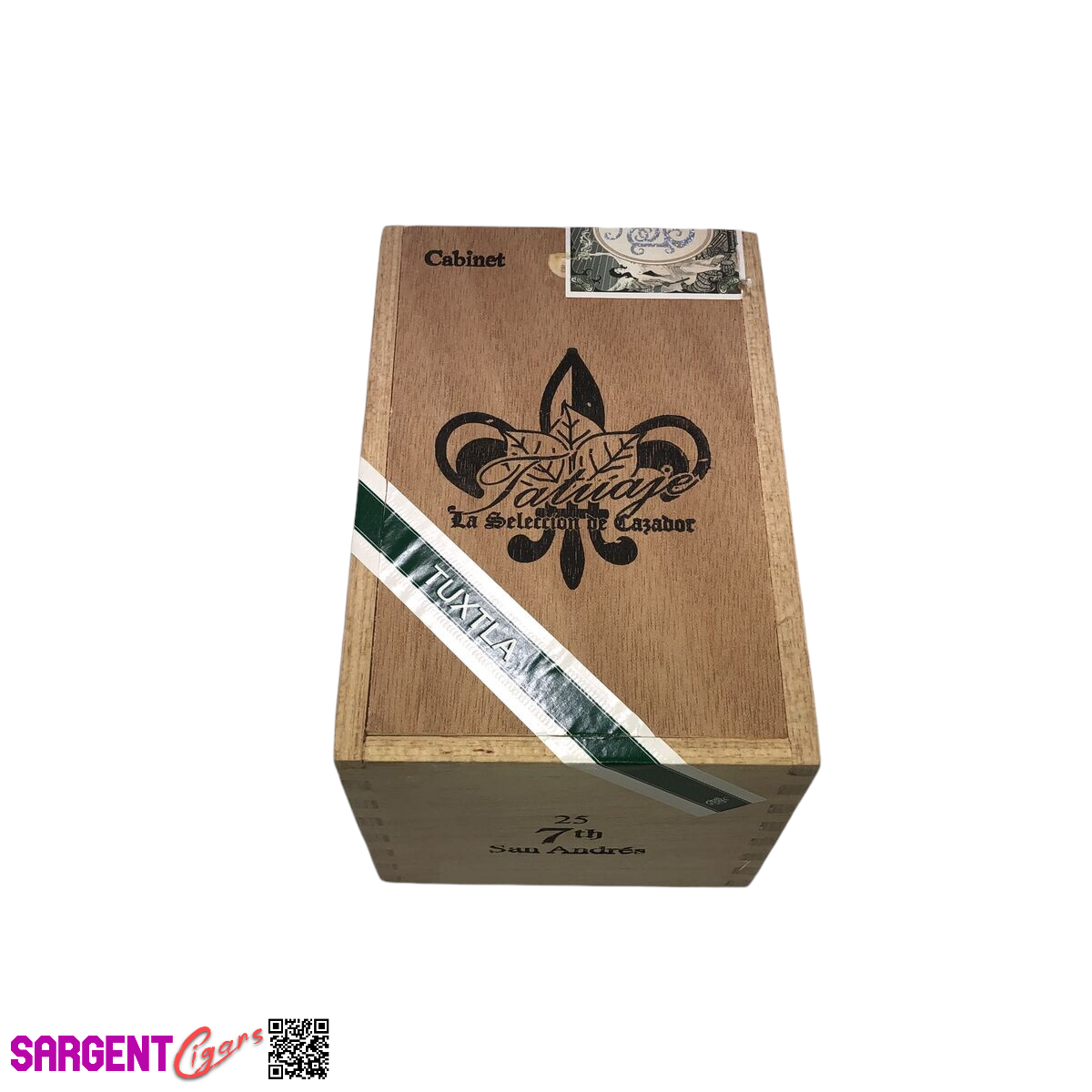 Tatuaje Tuxtla 7th Empty Wooden Cigar Box 4.25x6.25x4