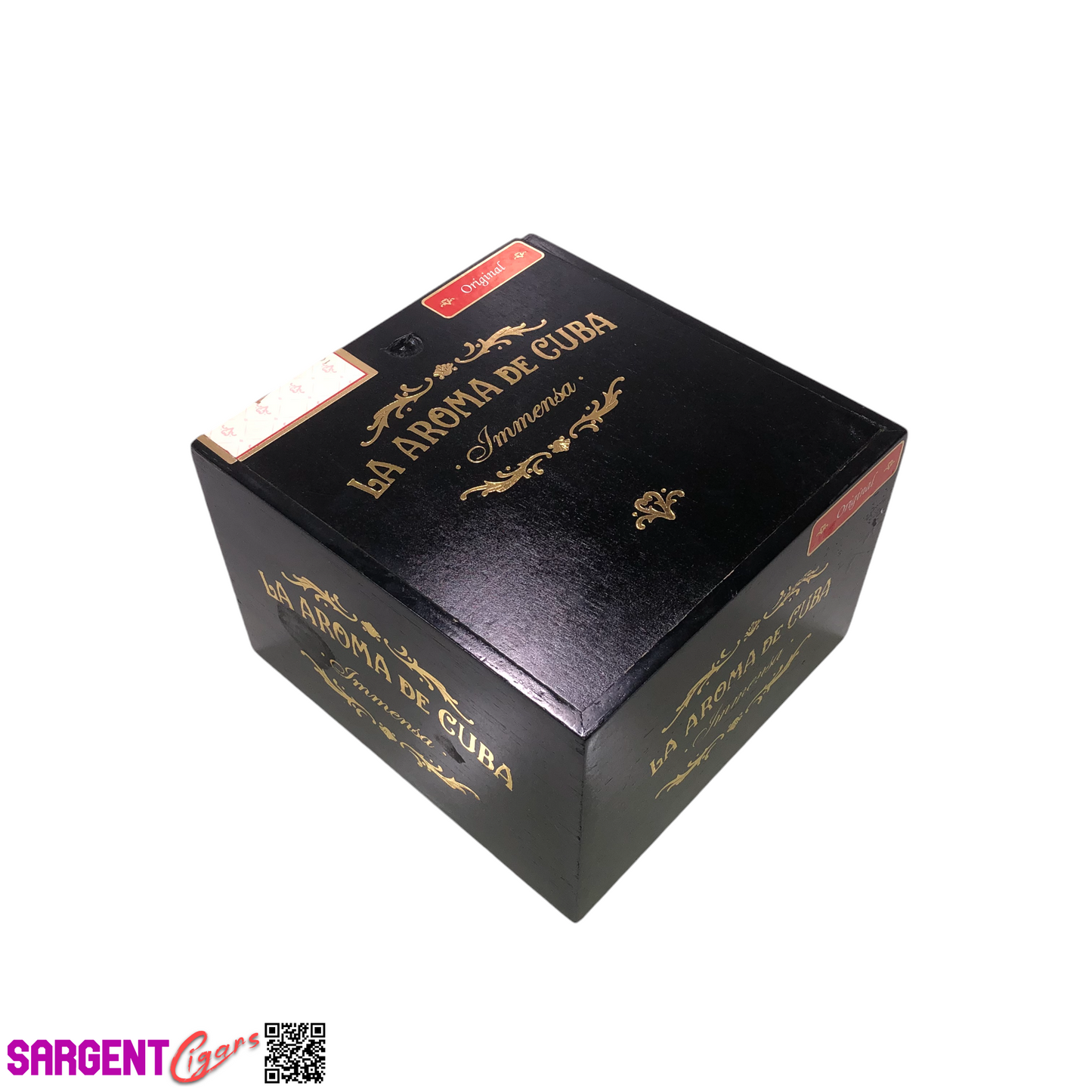 La Aroma Immensa Original Empty Wooden Cigar Box 6.25x6.5x4.25