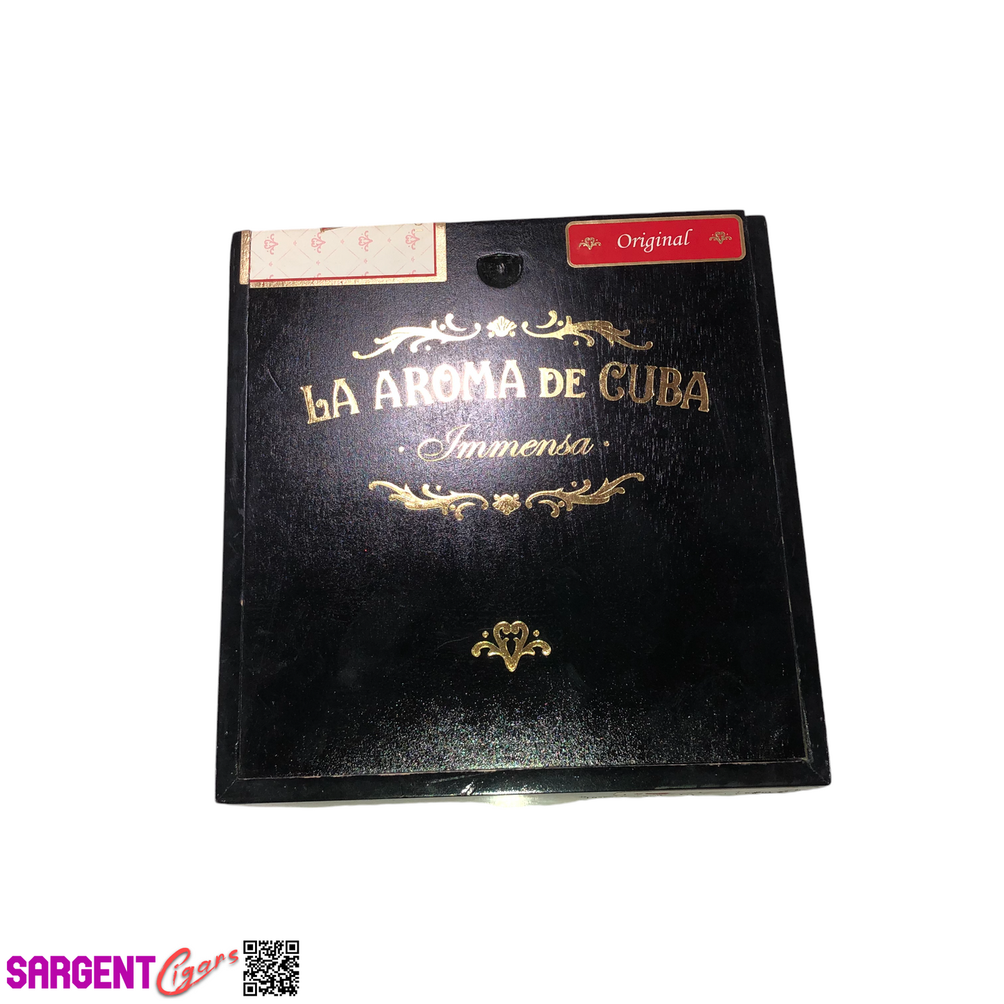 La Aroma Immensa Original Empty Wooden Cigar Box 6.25x6.5x4.25