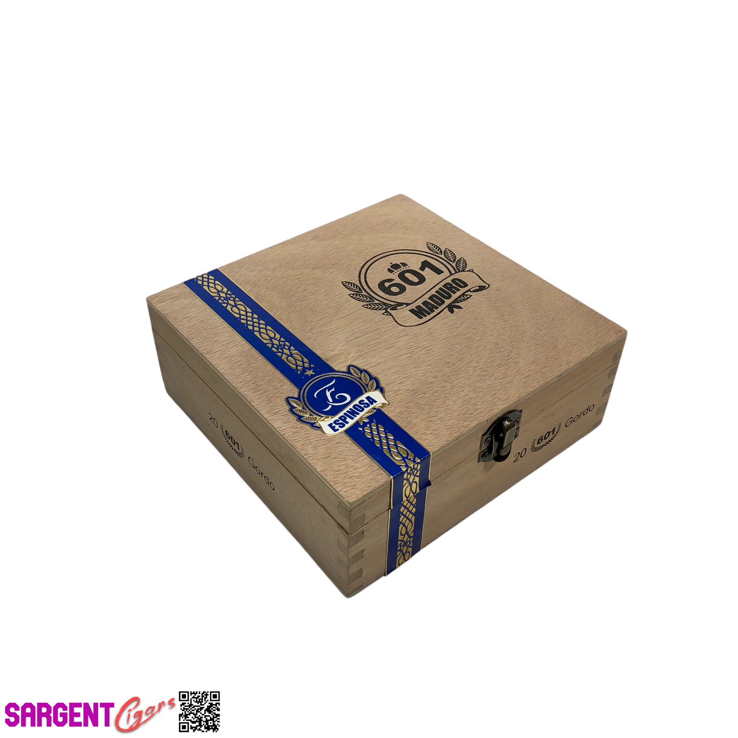 Espinosa 601 Maduro Gordo Empty Wooden Cigar Box 7x7x2.75