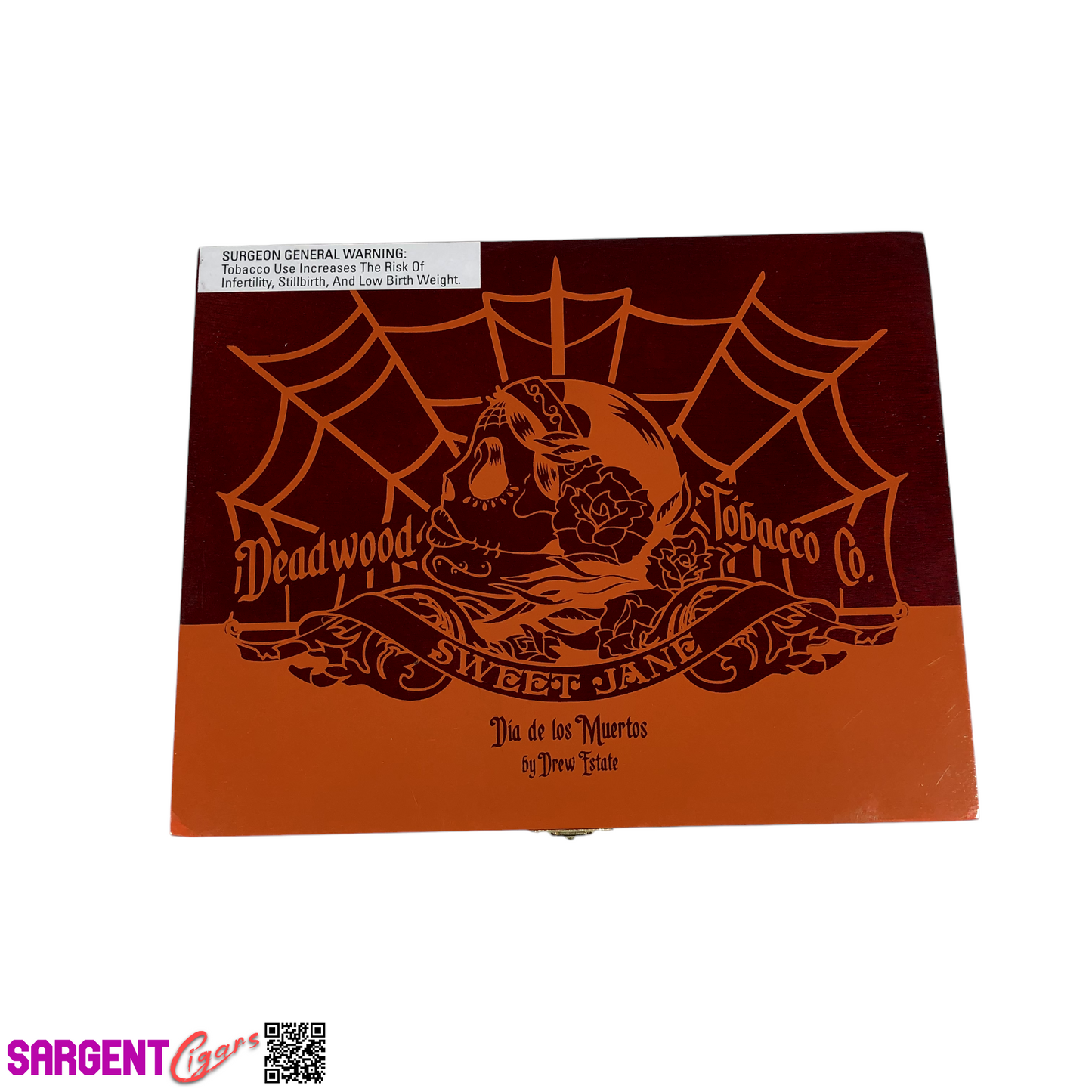 Deadwood Dia de los Muertos Empty Wooden Cigar Box 9.25x7.25x1.75