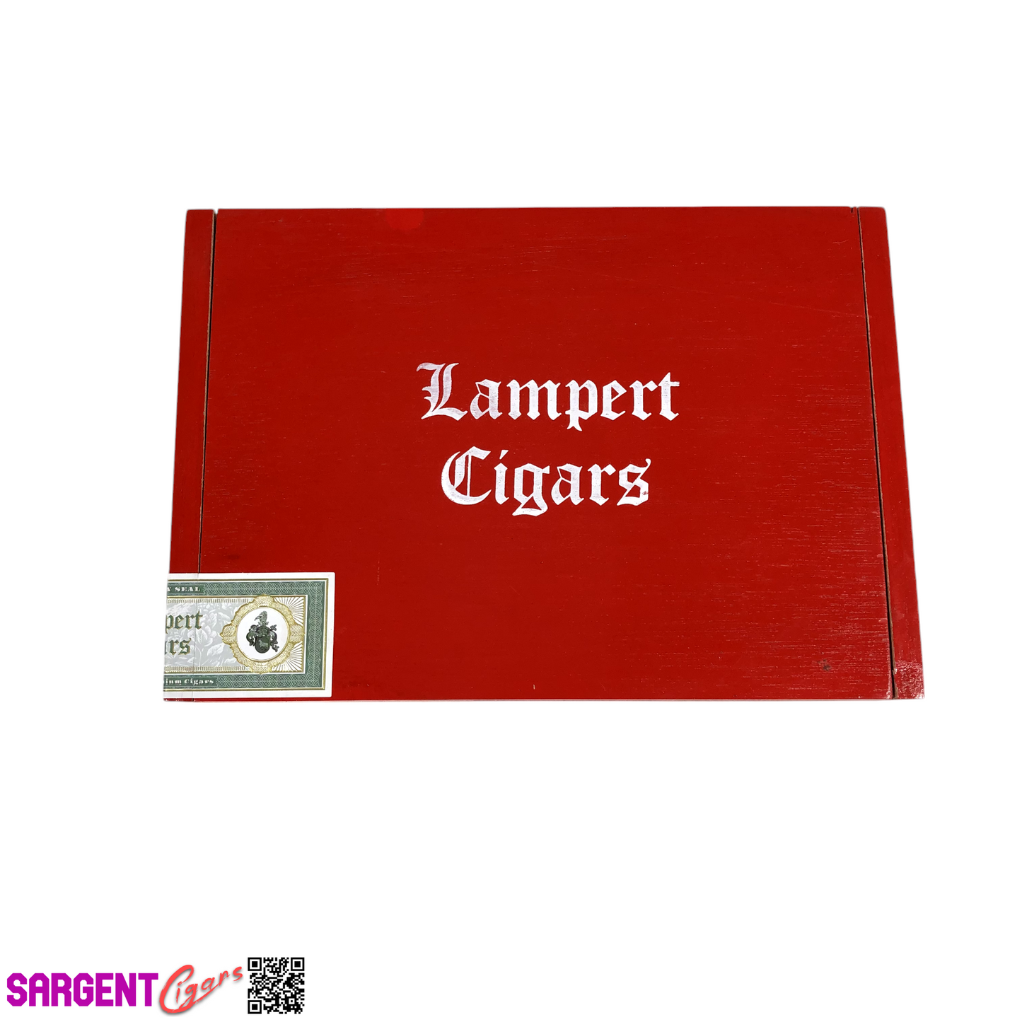 Lampert 1675 Robusto Empty Wooden Cigar Box 8.25x5.75x2
