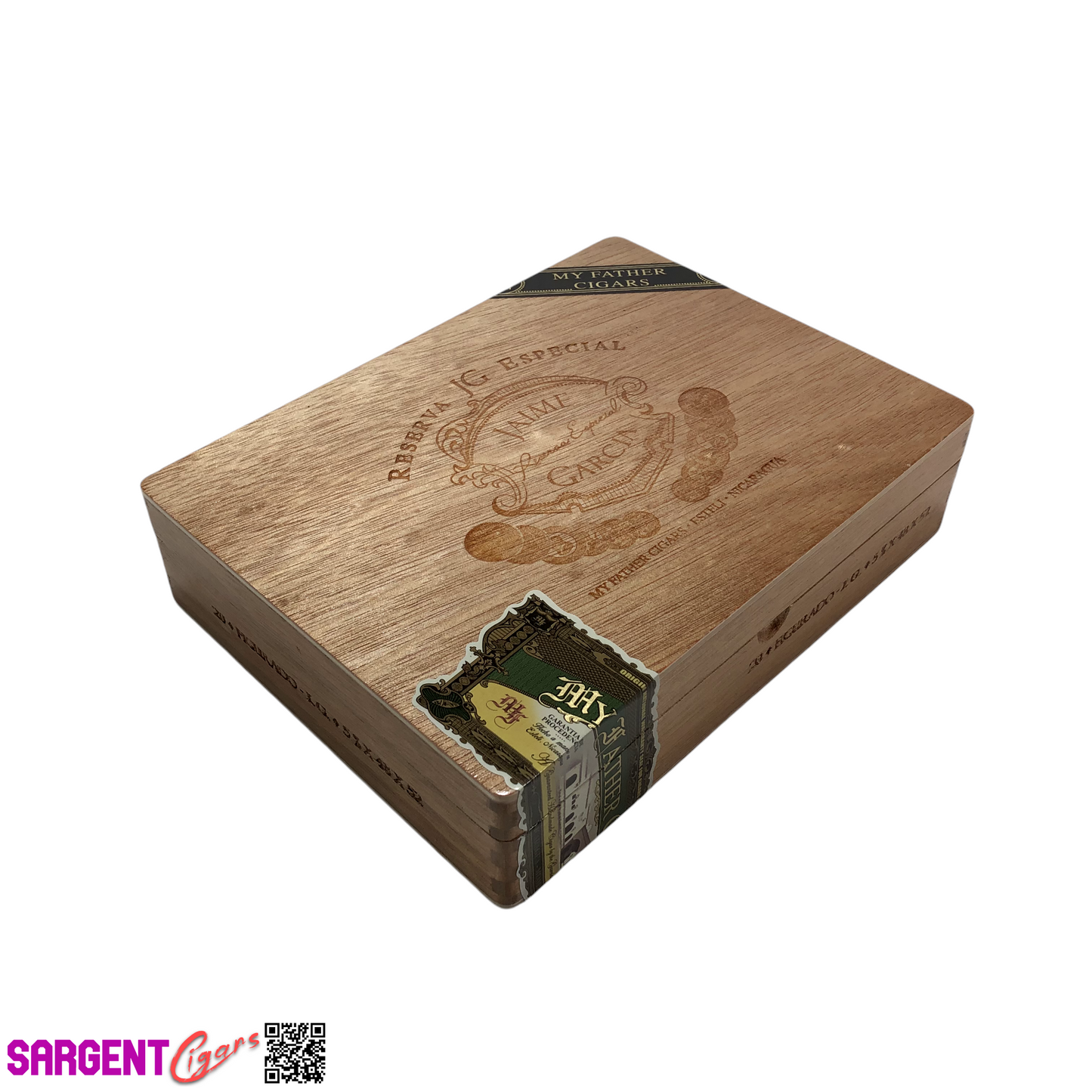 Jaime Garcia Figurado Empty Wooden Cigar Box 8.5x6.5x2