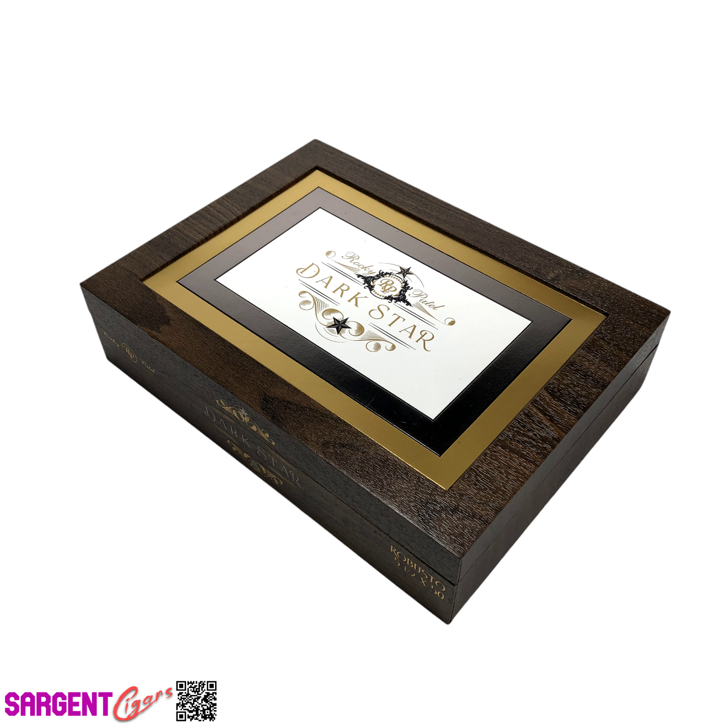 Rocky Patel Dark Star Robusto Empty Wooden Cigar Box 9x6.75x2.25