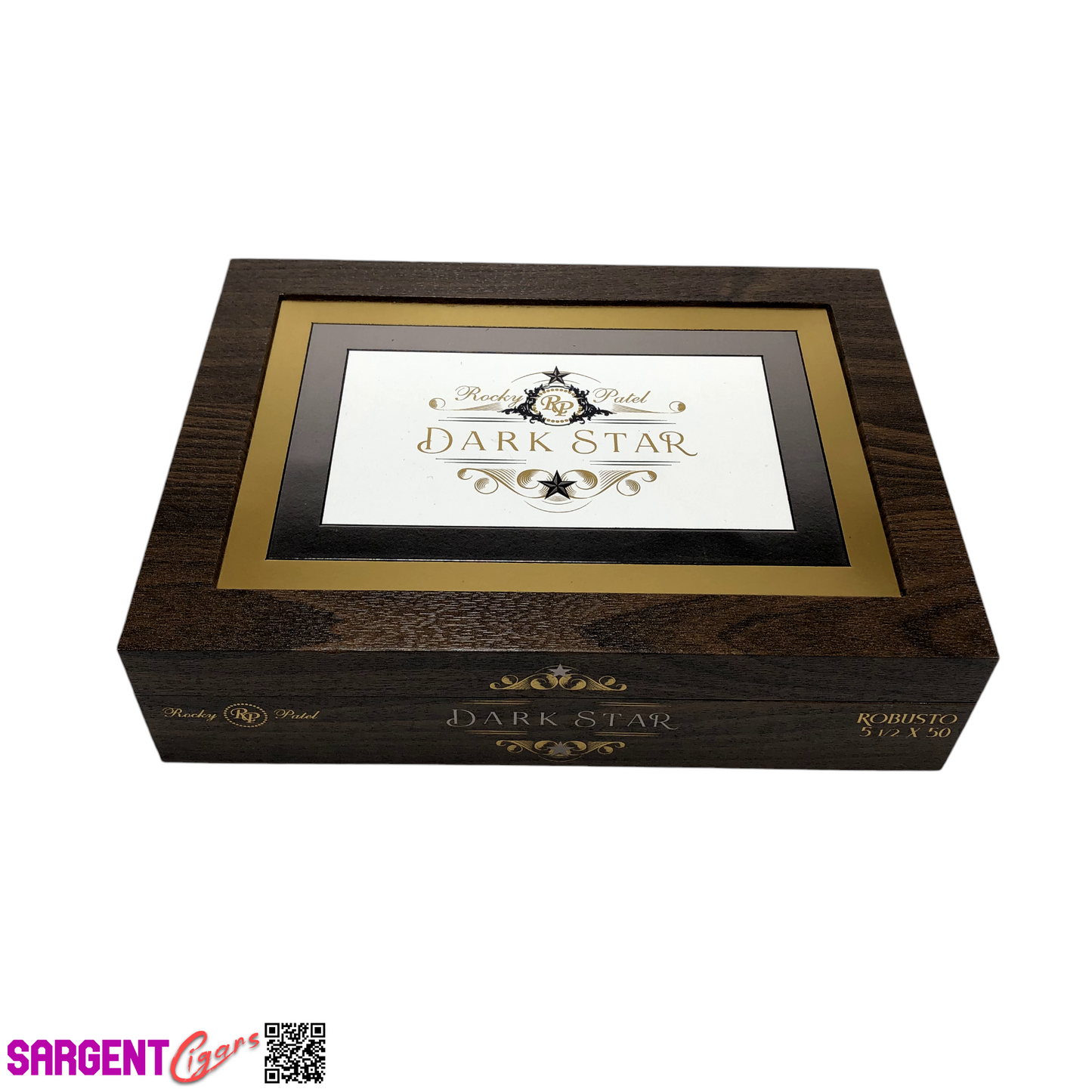 Rocky Patel Dark Star Robusto Empty Wooden Cigar Box 9x6.75x2.25