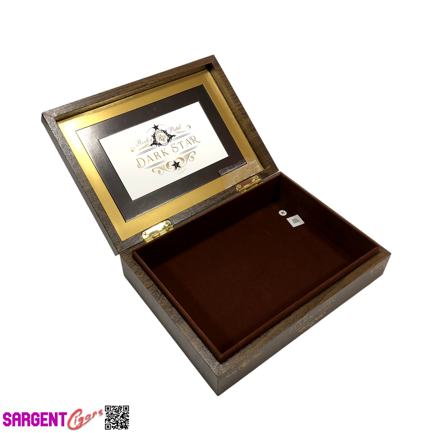 Rocky Patel Dark Star Robusto Empty Wooden Cigar Box 9x6.75x2.25