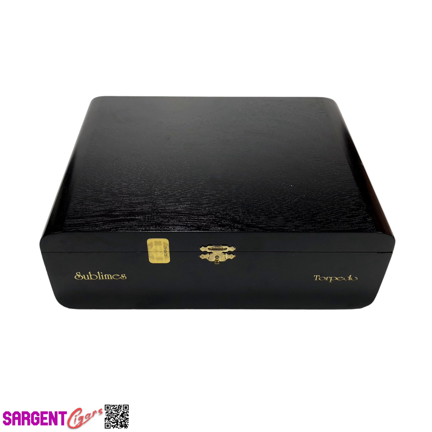 Sublimes Torpedo Empty Wooden Cigar Box 10x7.75x3.5