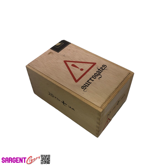 Surrogates SAM Empty Wooden Cigar Box 4.5x7.25x3.5