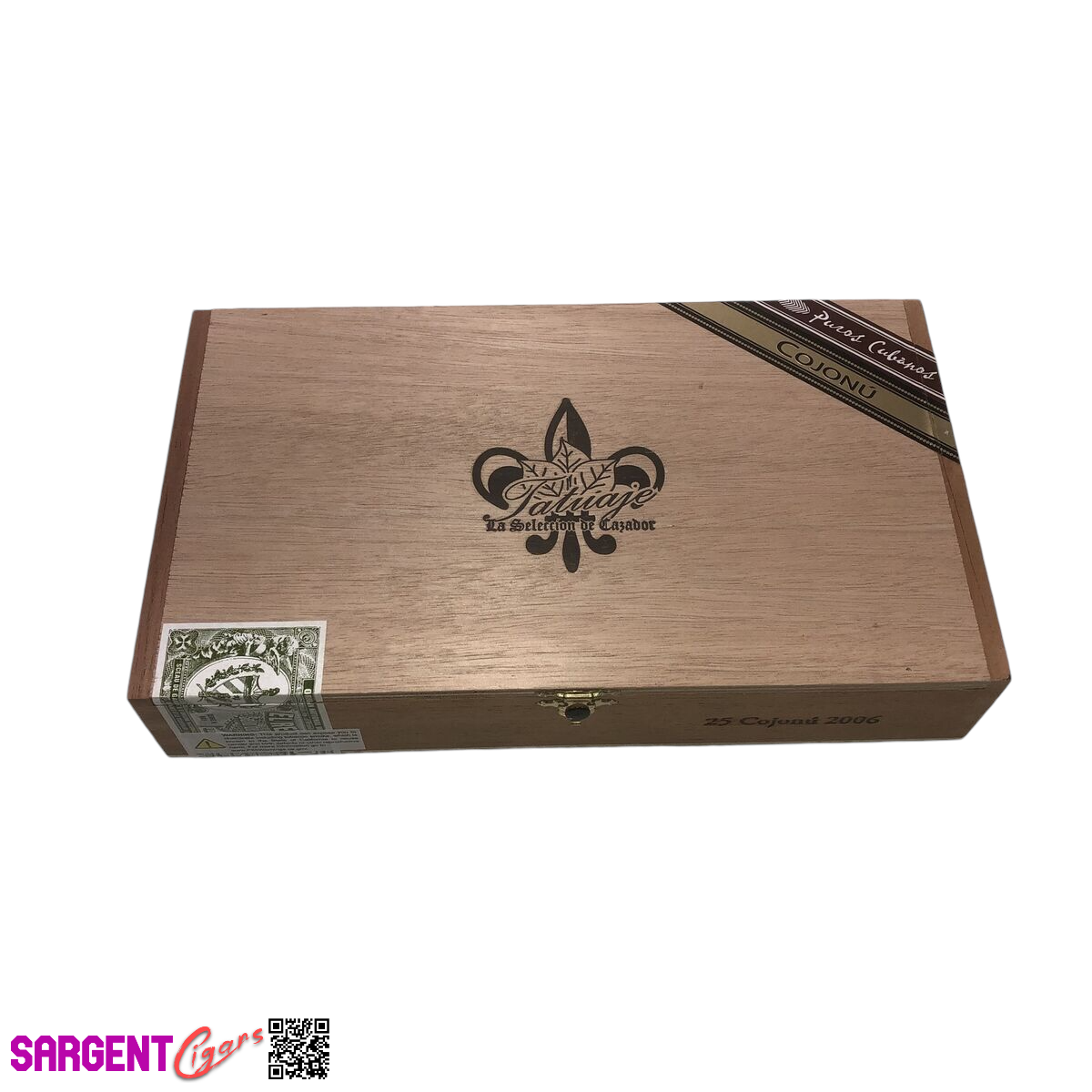 Tatuaje Cojonu 2006 Empty Wooden Cigar Box 10.75x6.25x2