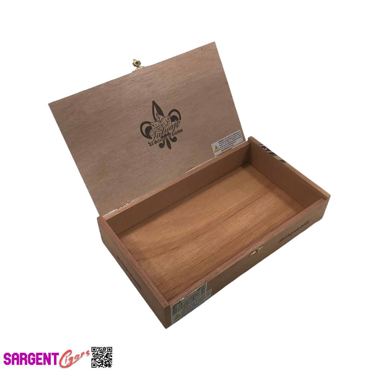 Tatuaje Cojonu 2006 Empty Wooden Cigar Box 10.75x6.25x2
