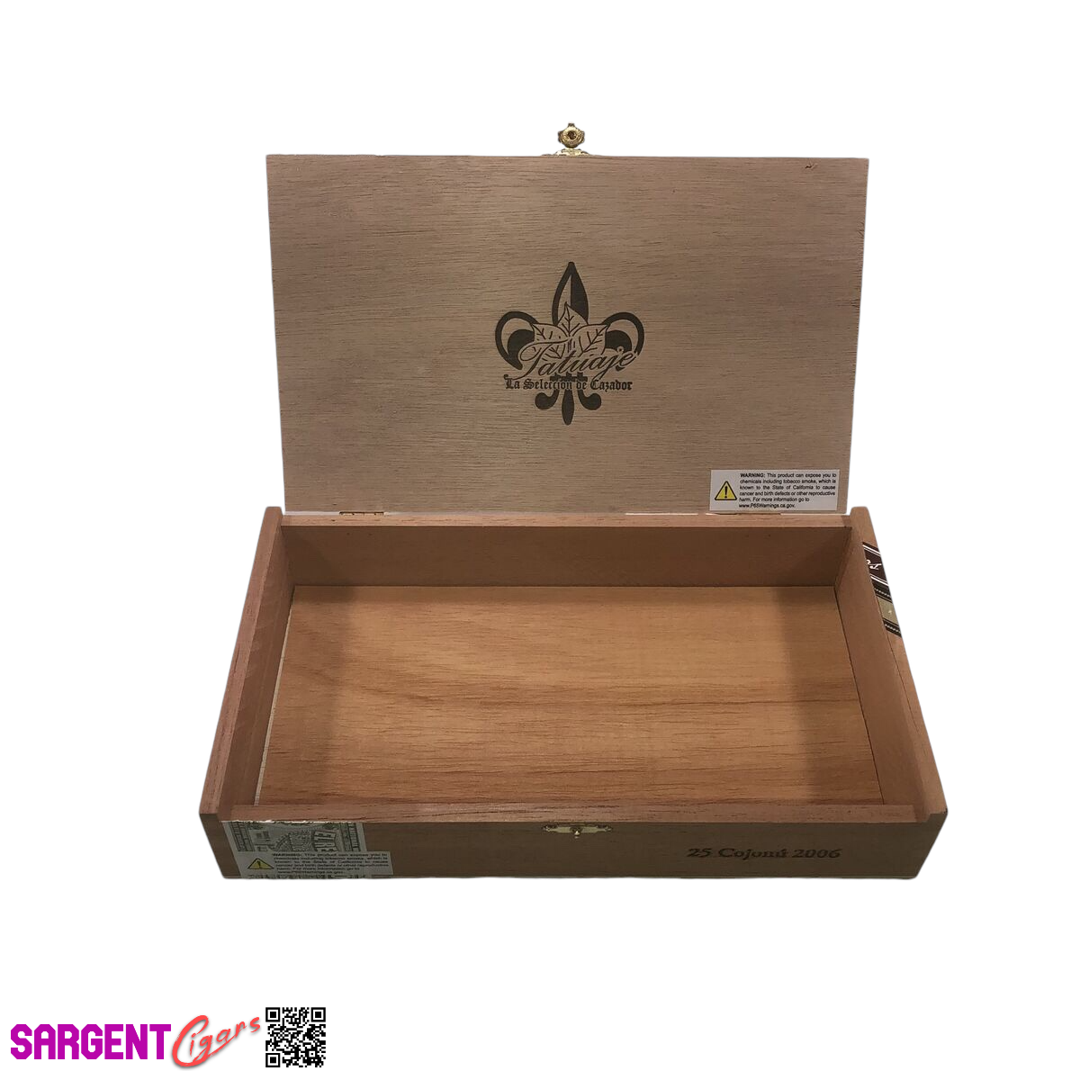 Tatuaje Cojonu 2006 Empty Wooden Cigar Box 10.75x6.25x2