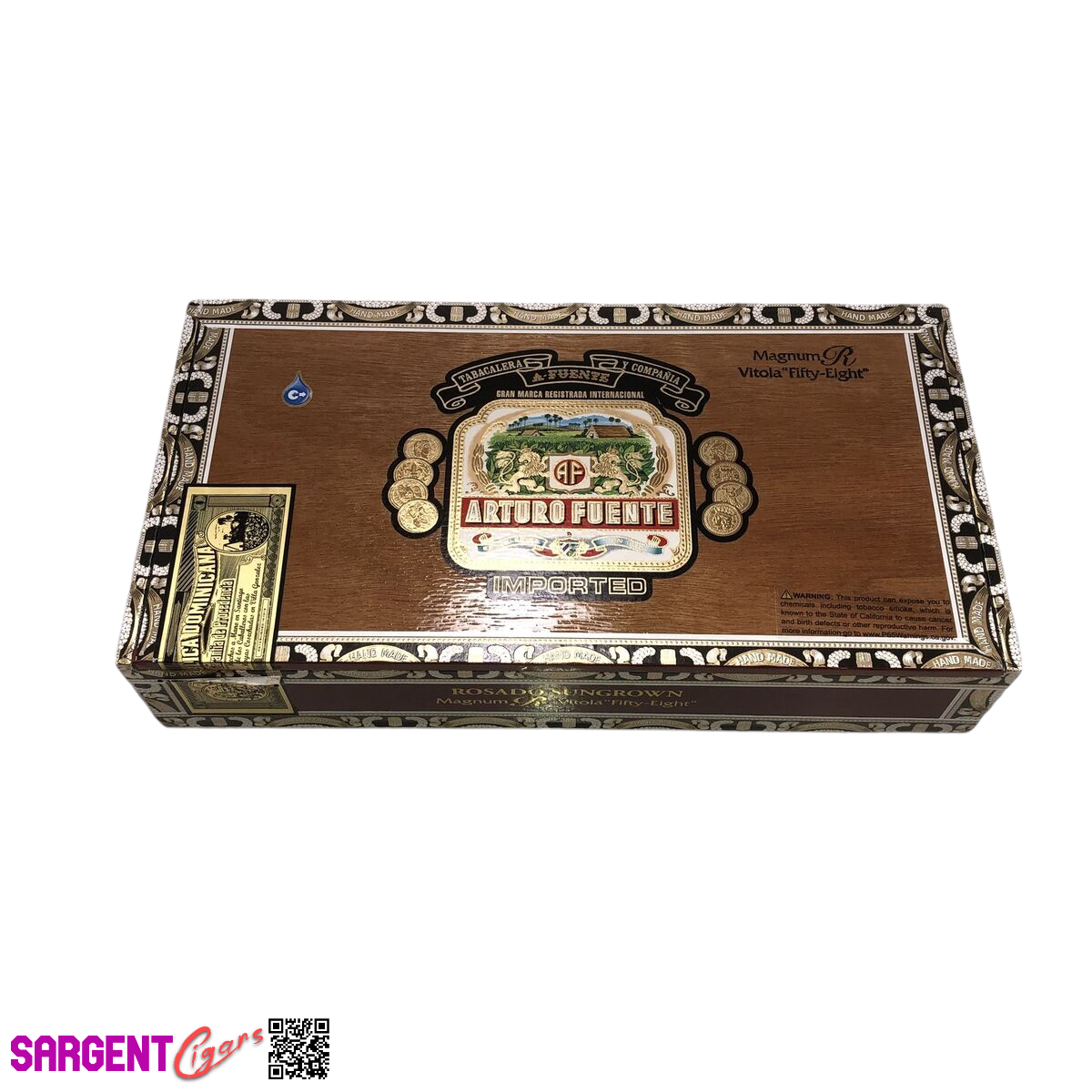Arturo Fuente Rosado 58 Reserve Empty Cigar Box 11.25x6x2.25