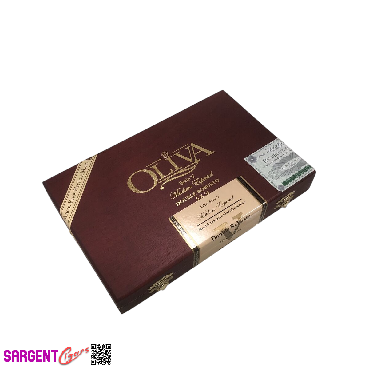 Oliva Serie V Maduro Double Robusto Empty Wooden Cigar Box 9.25x6x1.25