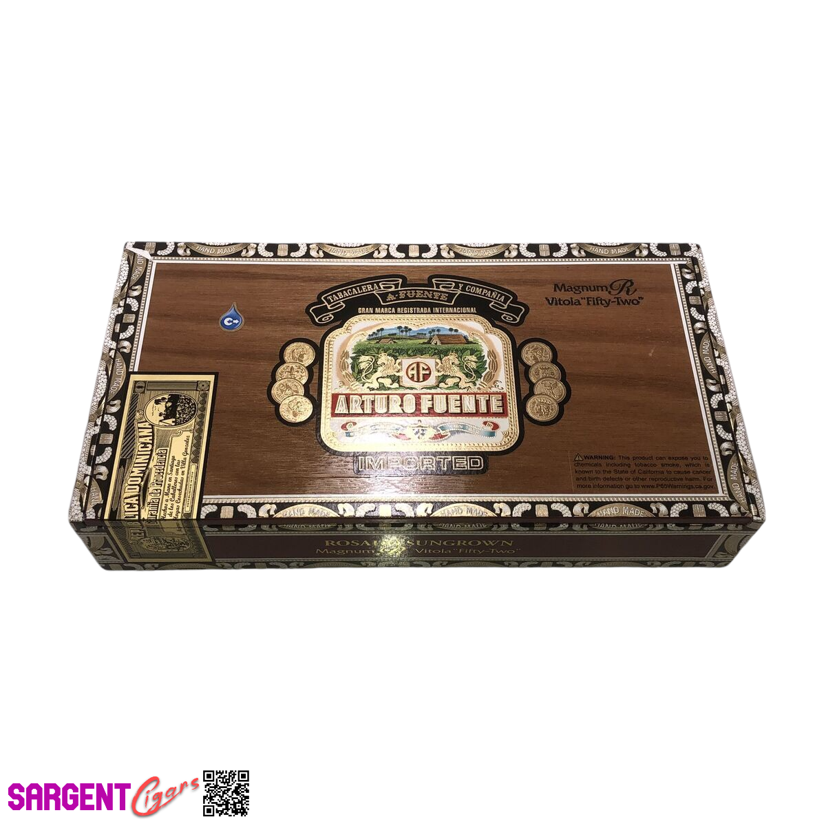 Arturo Fuente Rosado 52 Reserve Empty Cigar Box 11x5.5x2