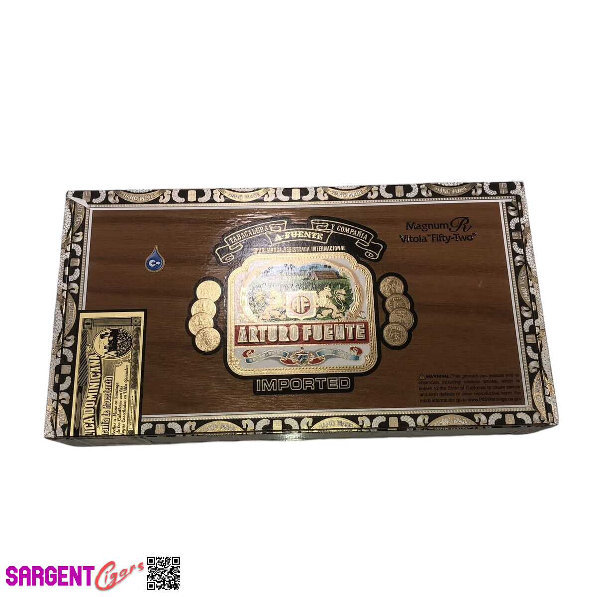 Arturo Fuente Rosado 52 Reserve Empty Cigar Box 11x5.5x2