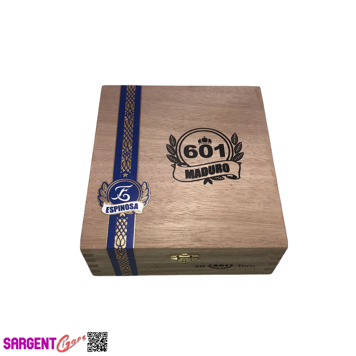 Espinosa 601 Maduro Toro Empty Wooden Cigar Box 6.75x7.5x2.5
