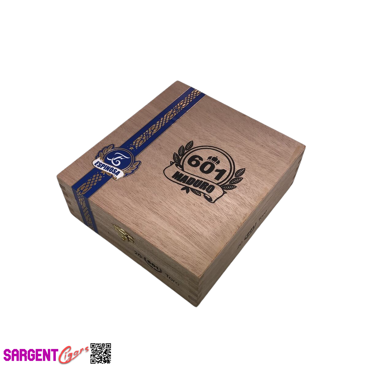 Espinosa 601 Maduro Toro Empty Wooden Cigar Box 6.75x7.5x2.5