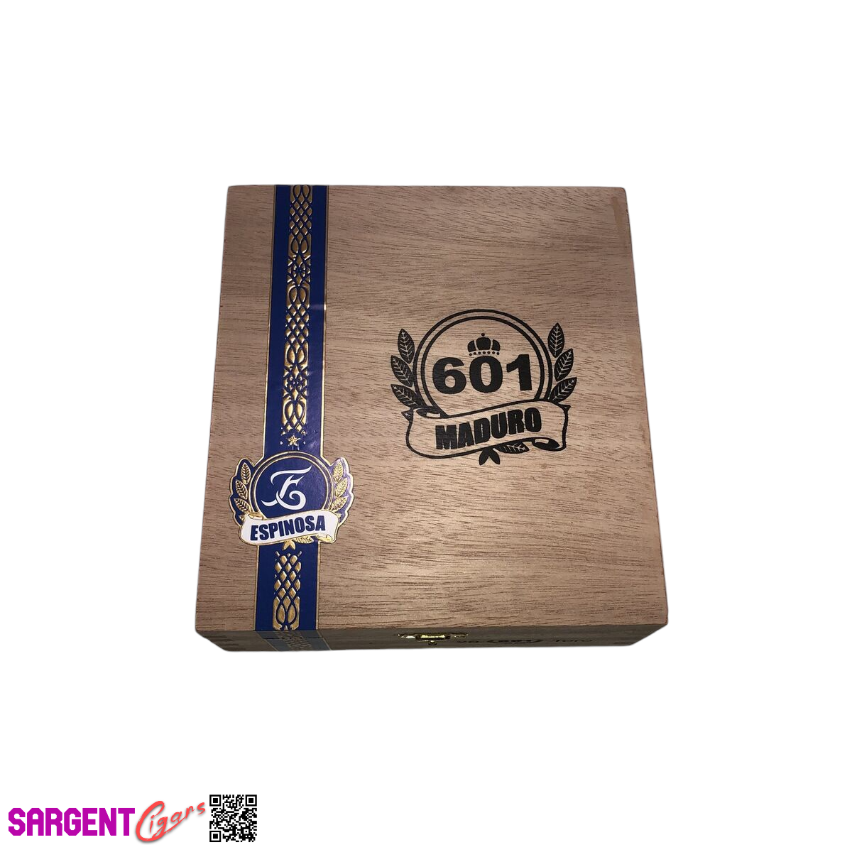 Espinosa 601 Maduro Toro Empty Wooden Cigar Box 6.75x7.5x2.5