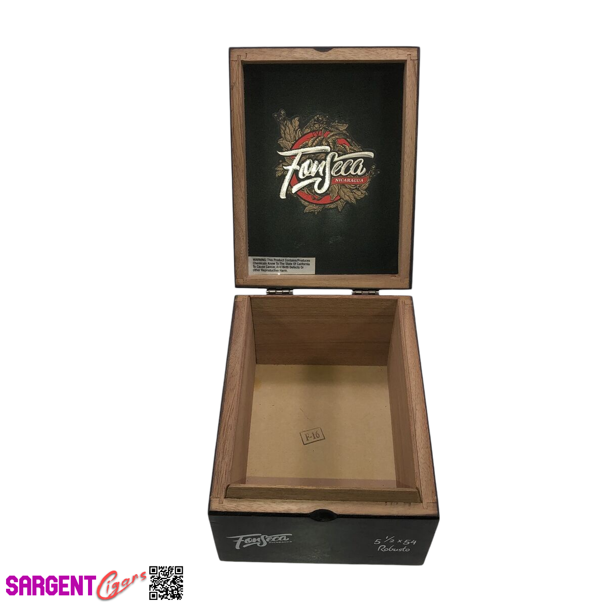 Fonseca Robusto Empty Wooden Cigar Box 5x6.5x3.75