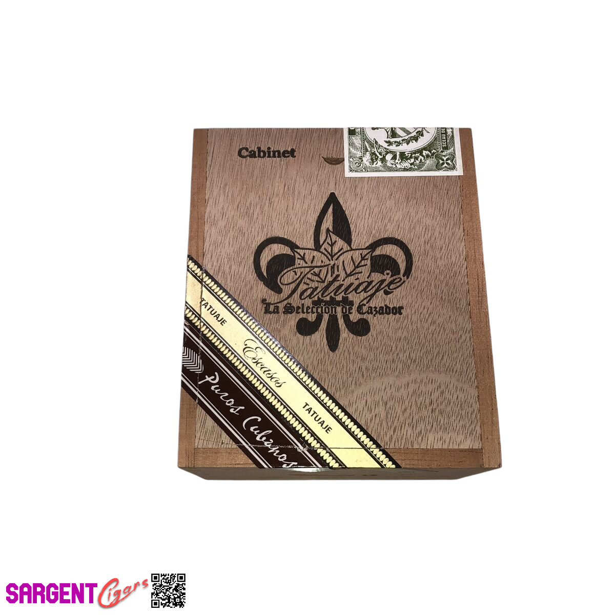 Tatuaje Cabinet Escasos N Empty Wooden Cigar Box 4.75x5.75x3.25