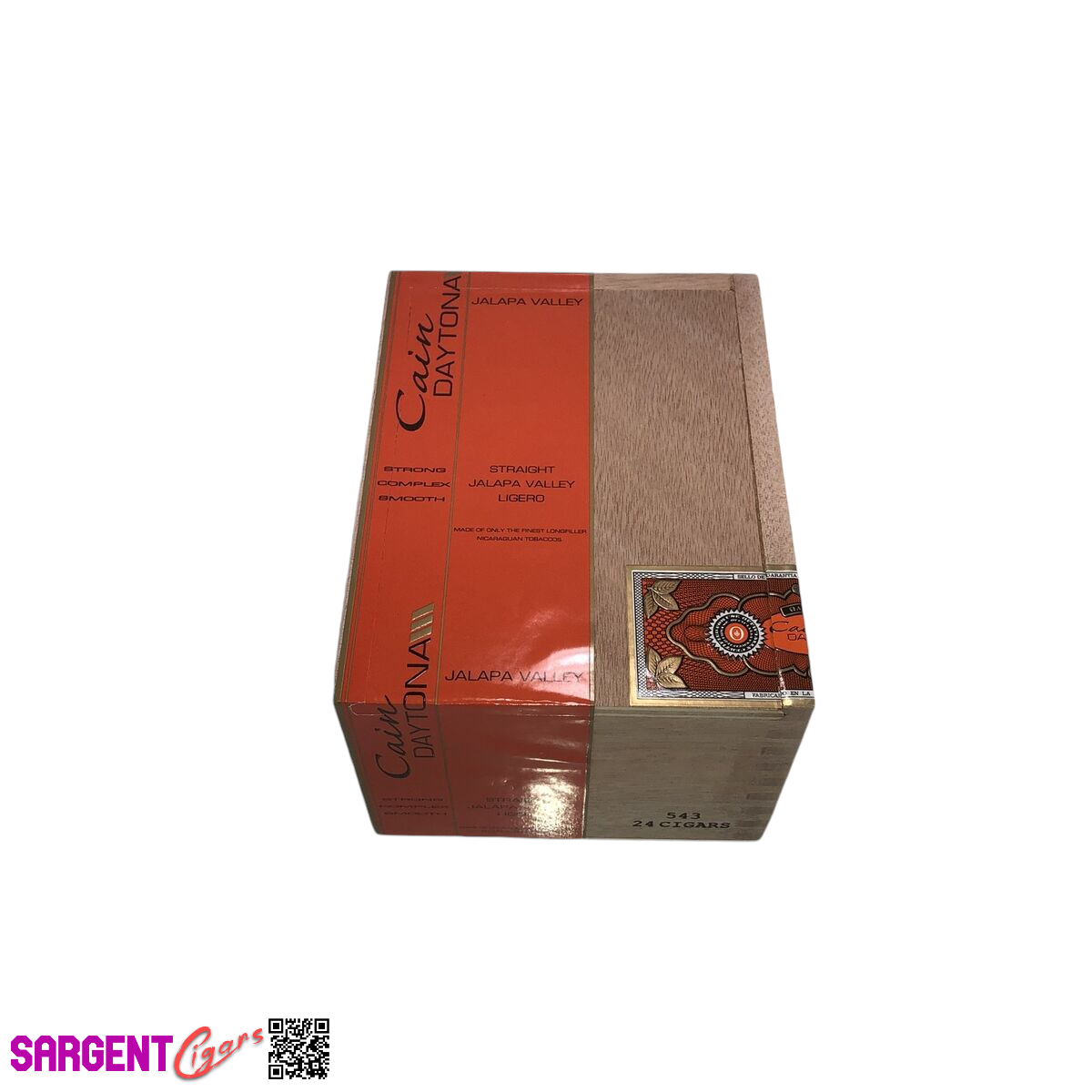 Oliva Cain 543 Empty Wooden Cigar Box 4.5x6x3.5