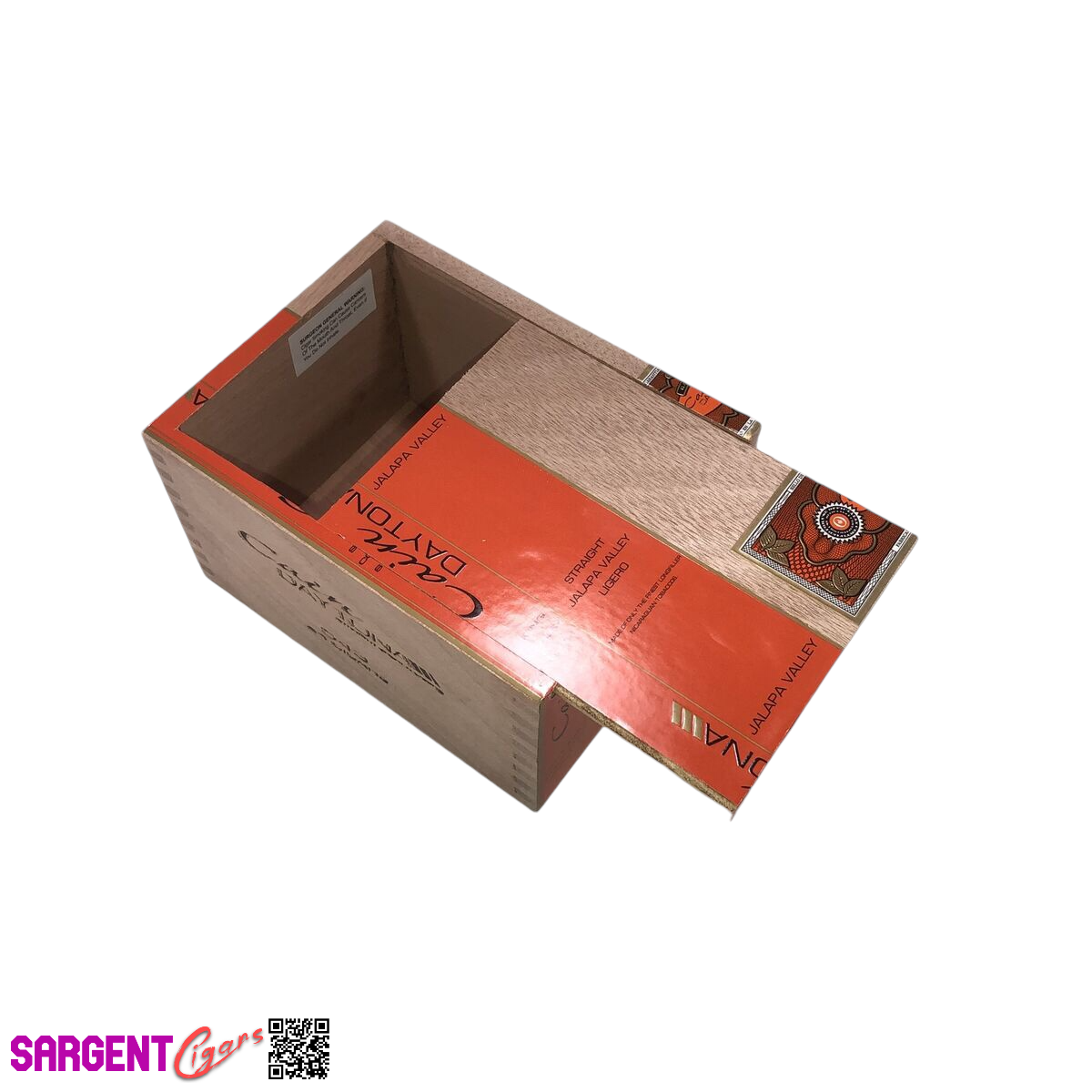 Oliva Cain 543 Empty Wooden Cigar Box 4.5x6x3.5