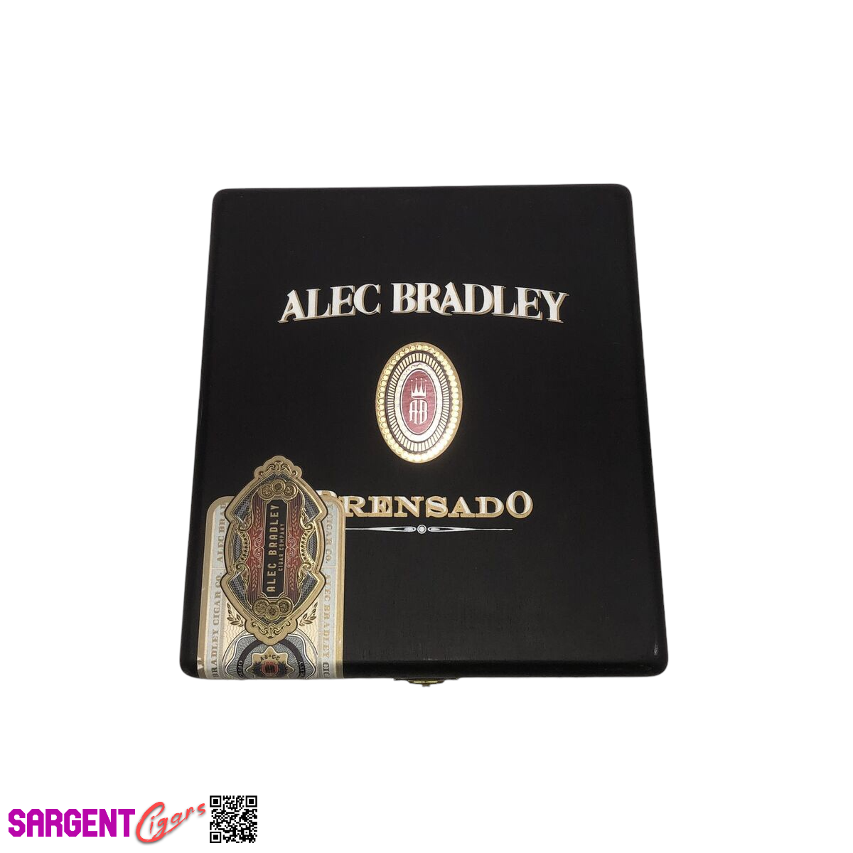 Alec Bradley Prensado Churchill Empty Wooden Cigar Box 7.25x8x2.5