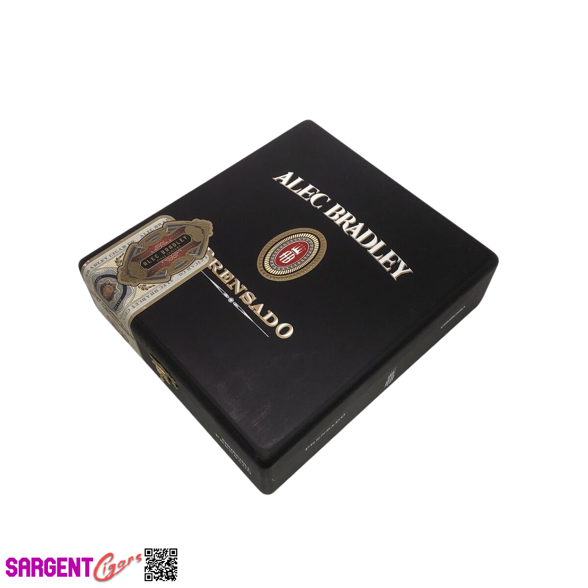 Alec Bradley Prensado Churchill Empty Wooden Cigar Box 7.25x8x2.5