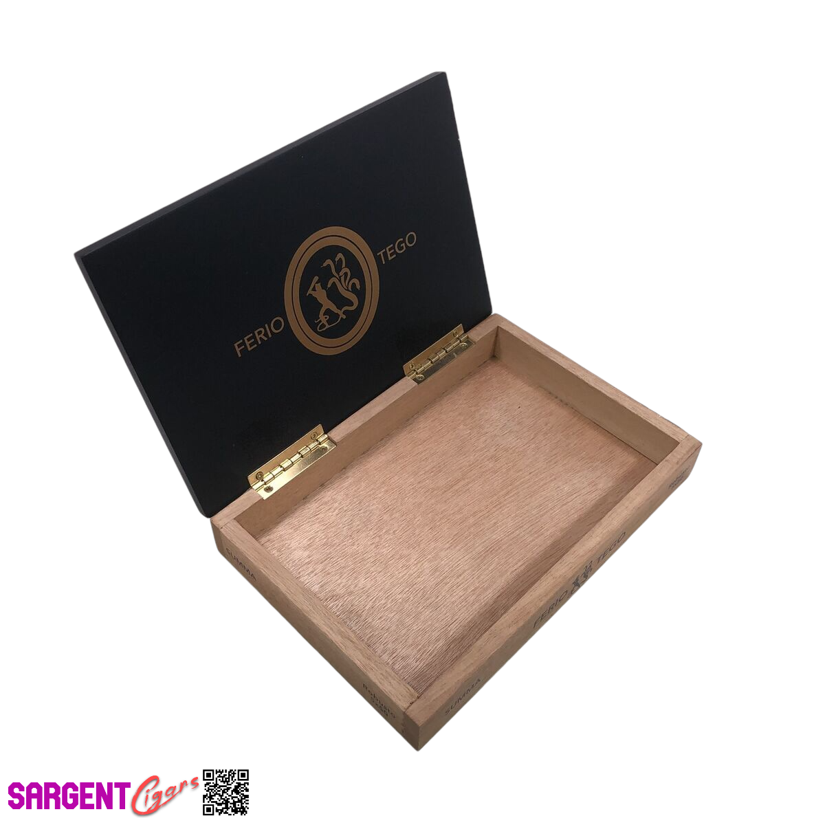 Ferio Tego Summa Robusto Empty Wooden Cigar Box 8.75x6x1.5
