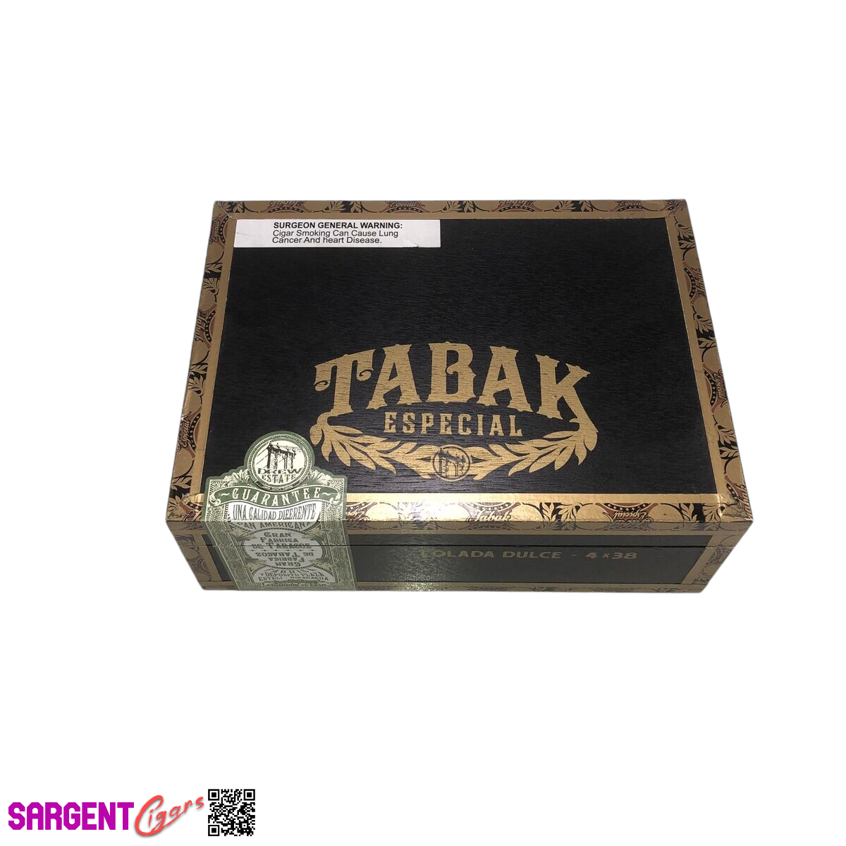 Tabak Especial Colada Empty Wooden Cigar Box 8.25x6.25x2.75