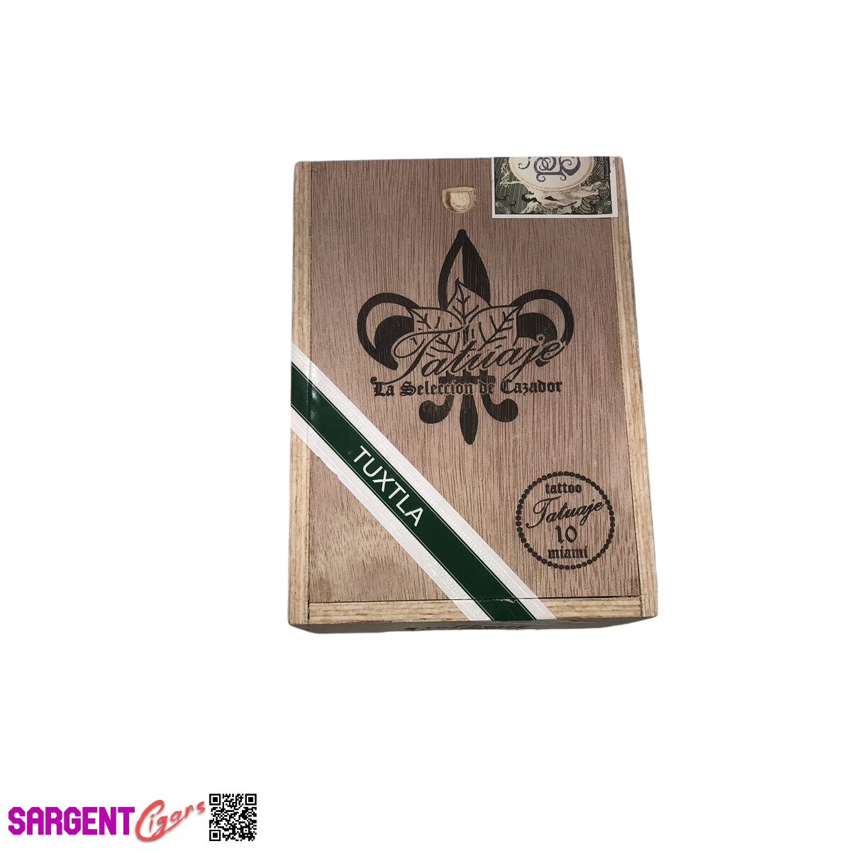 Tatuaje Tuxtla Encre Empty Wooden Cigar Box 4.25x6x3.5