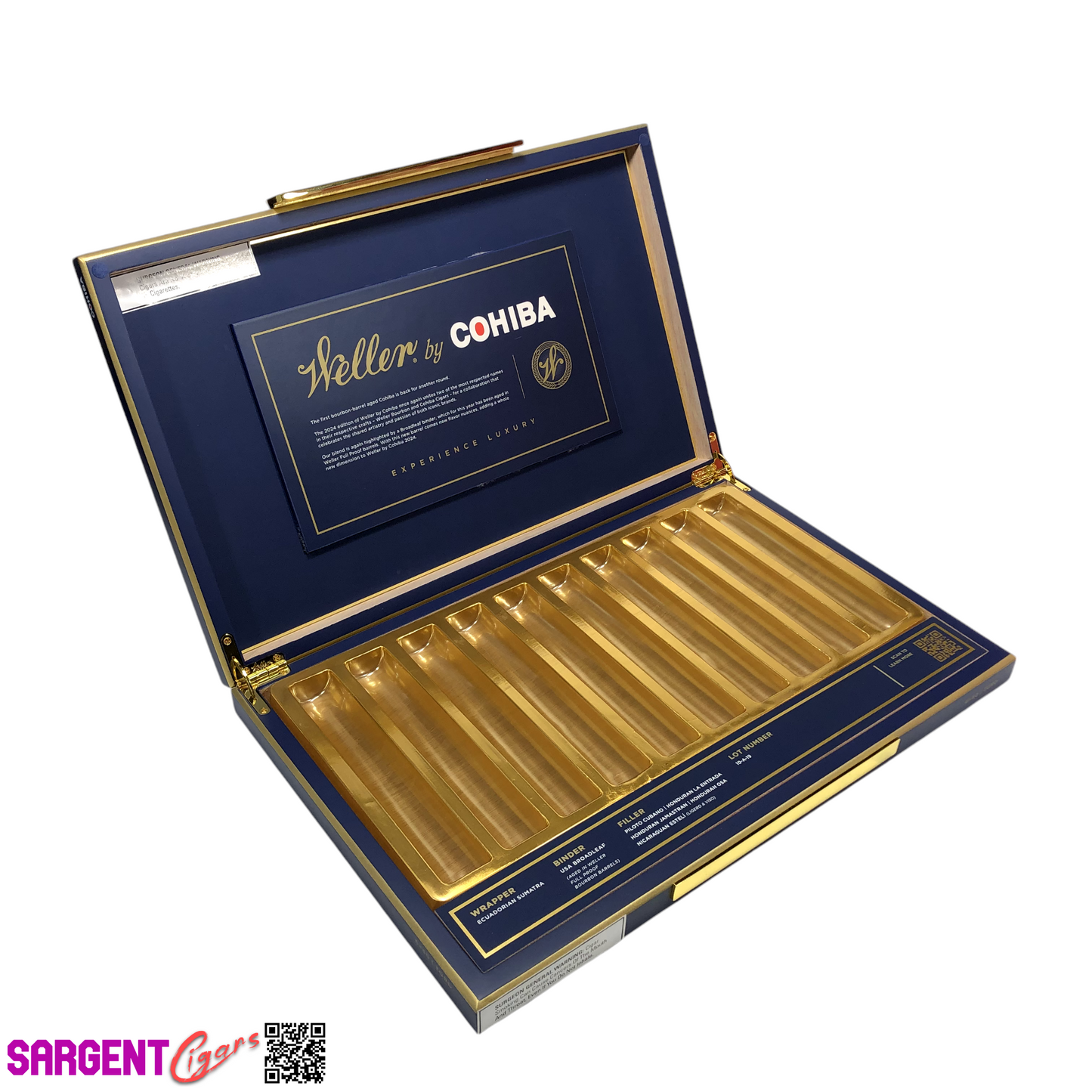 Cohiba Weller 2024 Empty Wooden Cigar Box 15.25x10x2