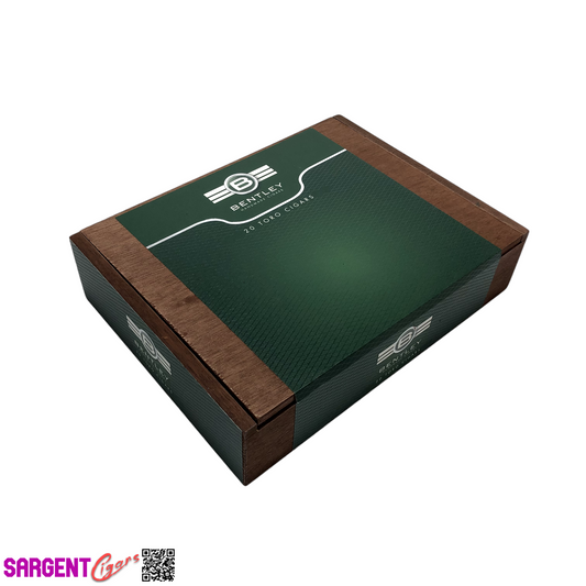 Bentley Toro Empty Wooden Cigar Box 8.75x6.75x2