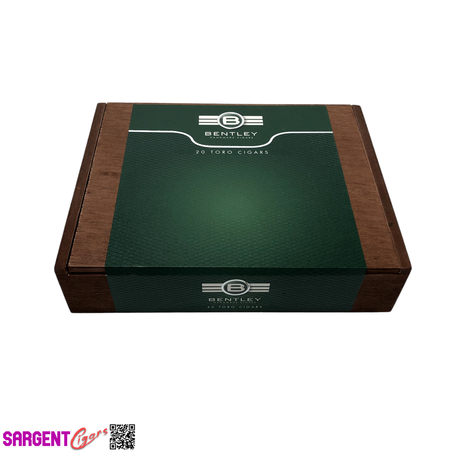 Bentley Toro Empty Wooden Cigar Box 8.75x6.75x2