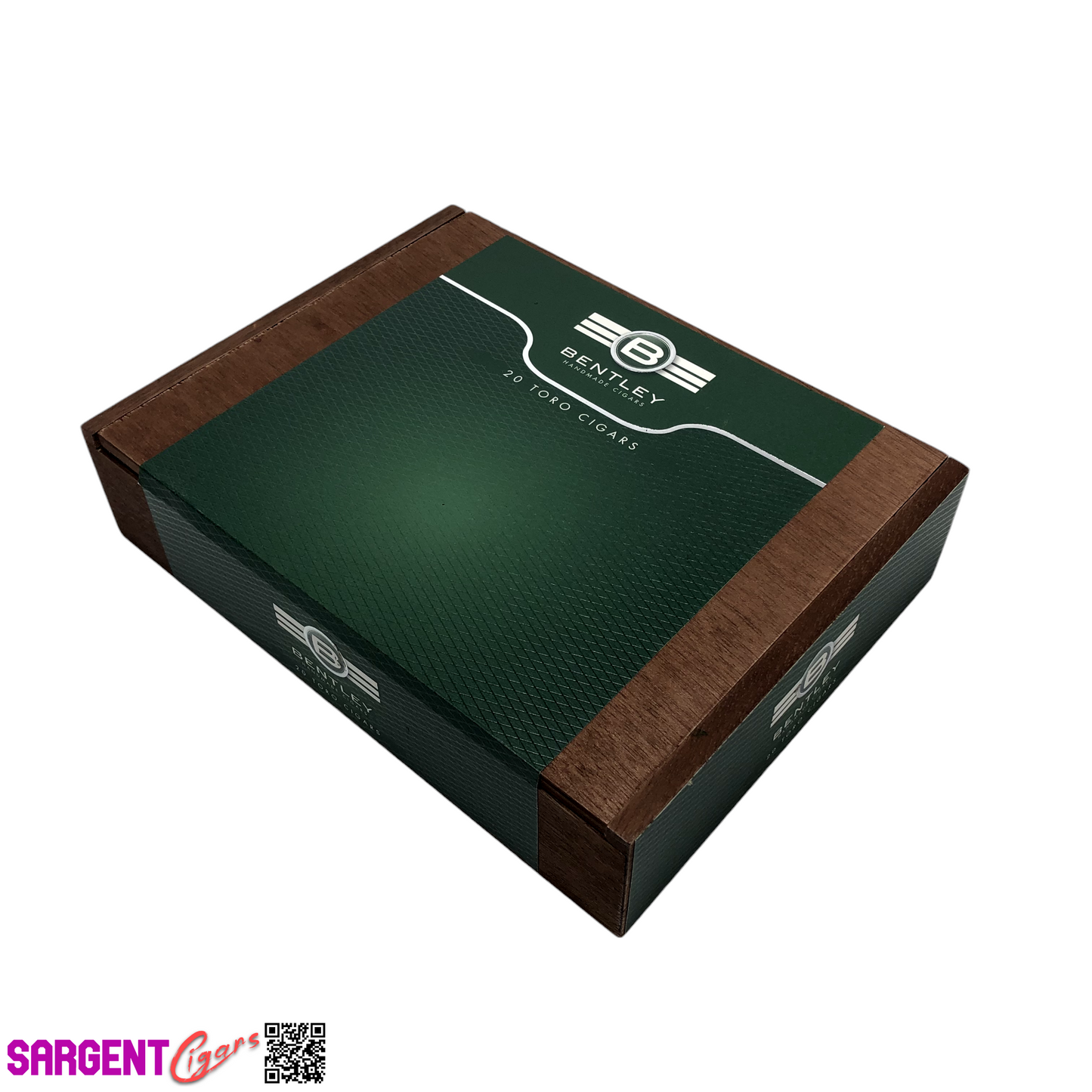 Bentley Toro Empty Wooden Cigar Box 8.75x6.75x2