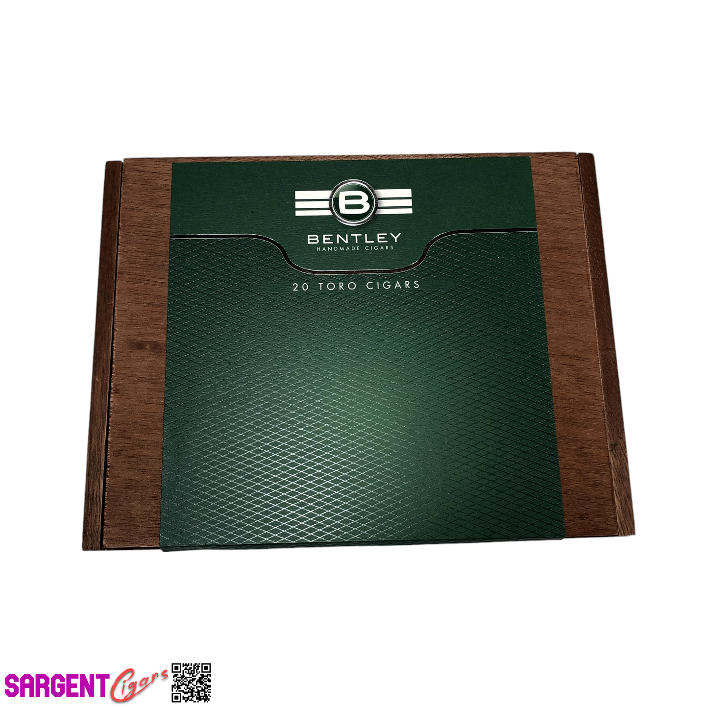 Bentley Toro Empty Wooden Cigar Box 8.75x6.75x2