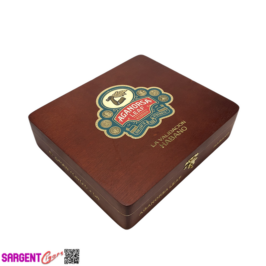 Aganorsa Leaf Validacion Hab Gran Toro Empty Wooden Cigar Box 8.25x7.25x2
