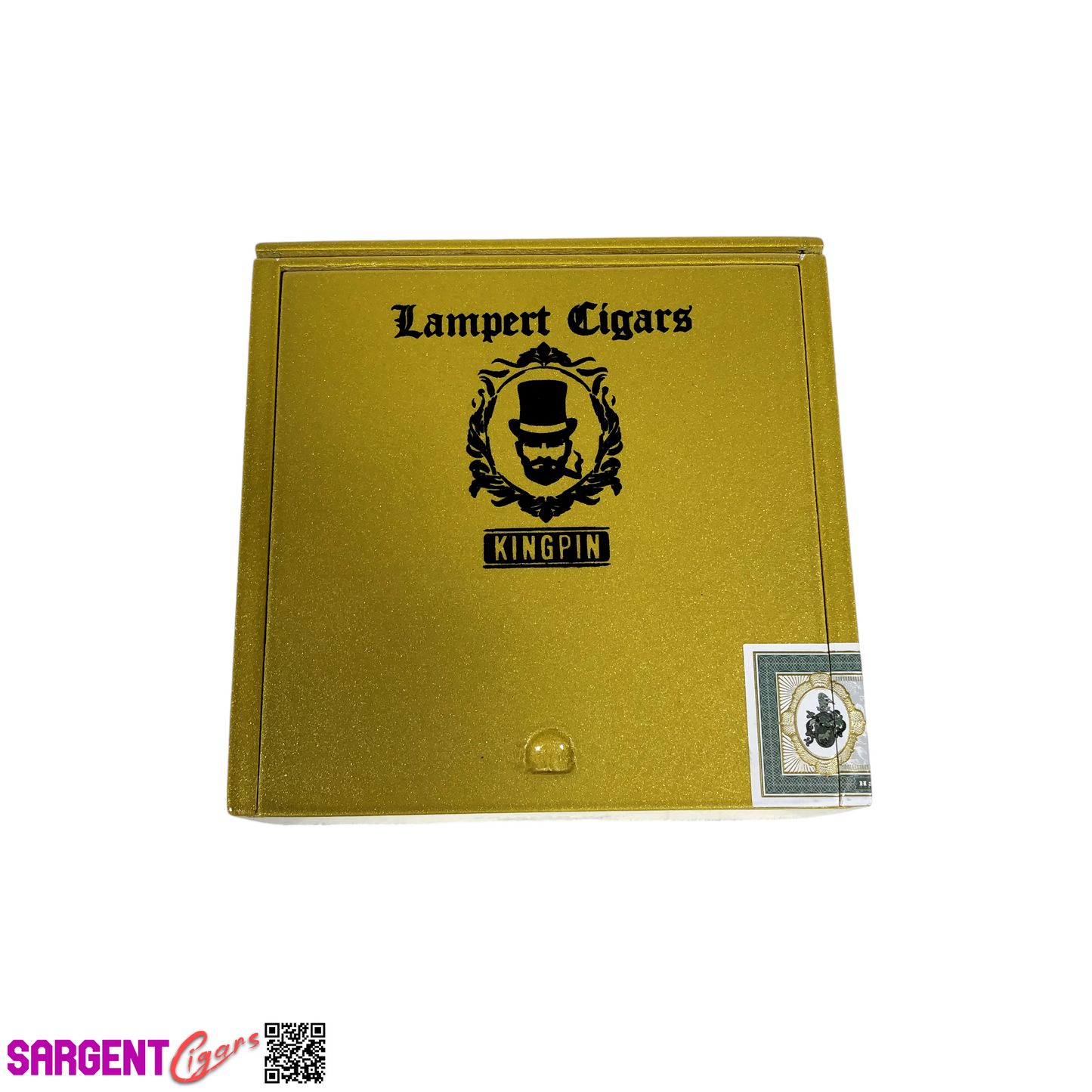 Lampert Edicion Oro Empty Wooden Cigar Box 5.5x5.25x2.25