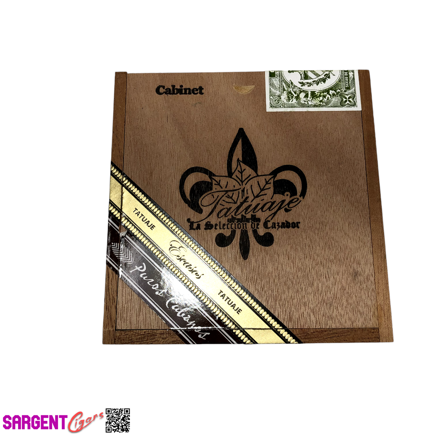 Tatuaje Cabinet Escasos EL22 Empty Wooden Cigar Box 5.5x5.75x4