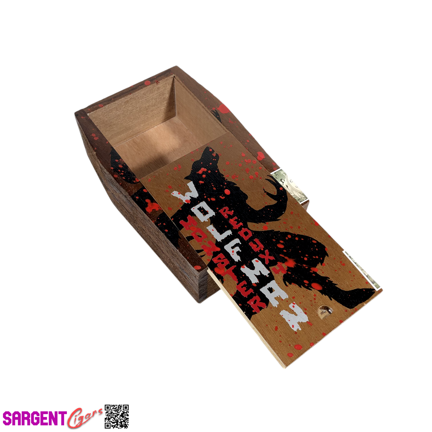 Tatuaje Redux Wolfman Empty Wooden Cigar Box 5.5x8.5x2.75