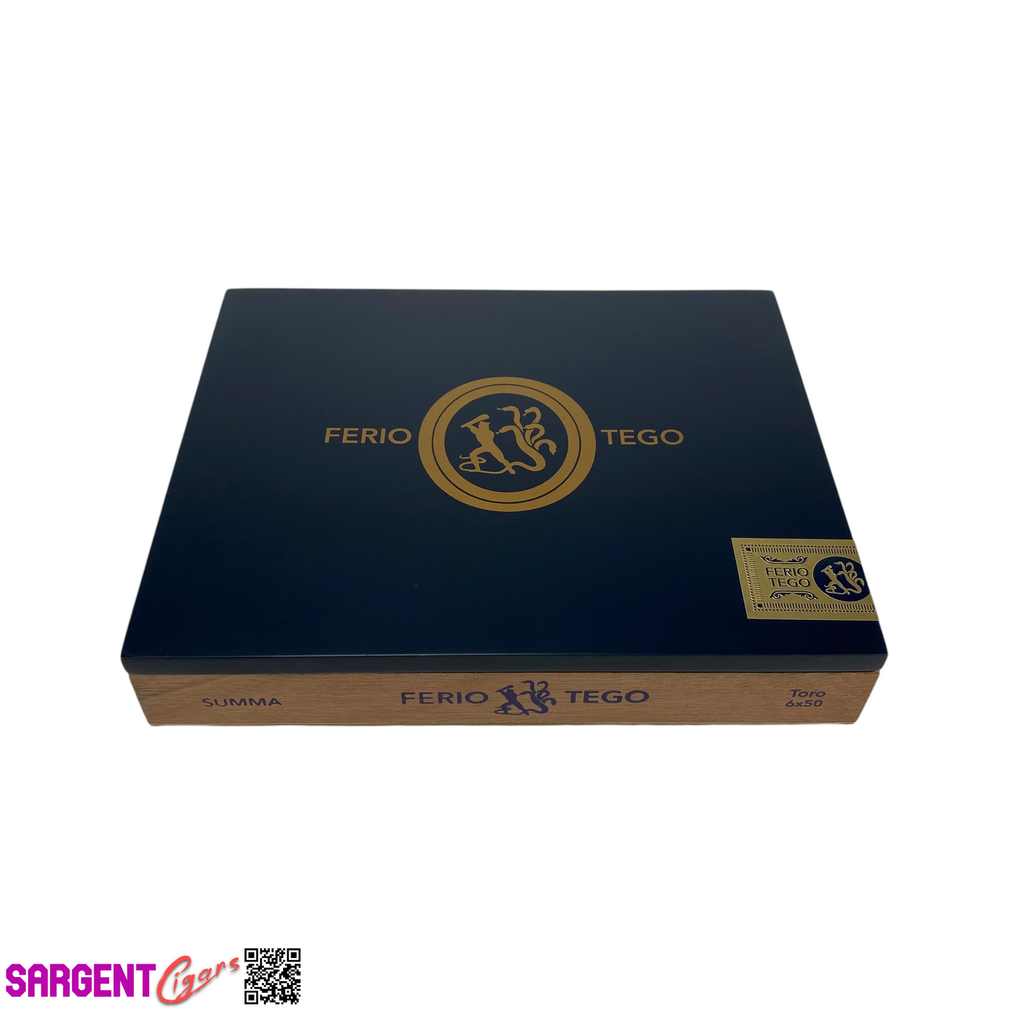 Ferio Tego Summa Toro Empty Wooden Cigar Box 8.75x7x1.5