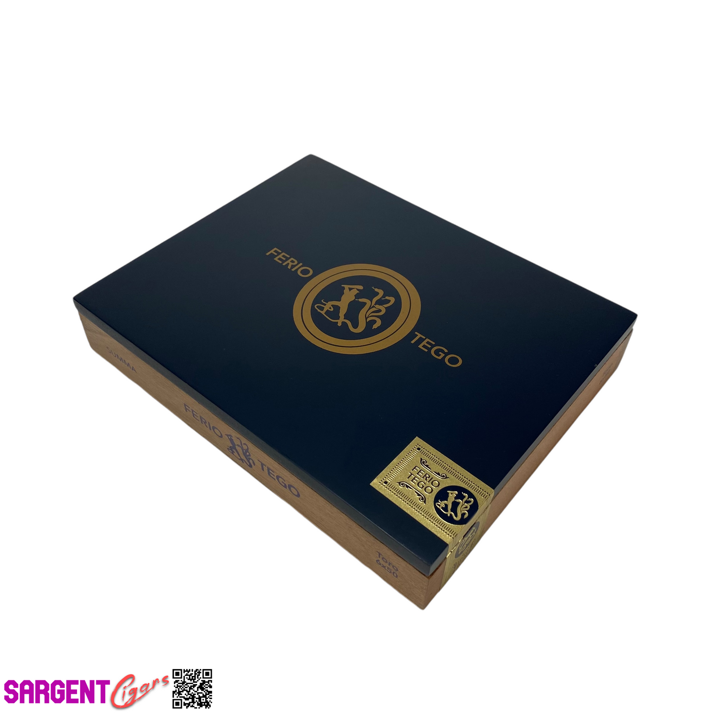 Ferio Tego Summa Toro Empty Wooden Cigar Box 8.75x7x1.5