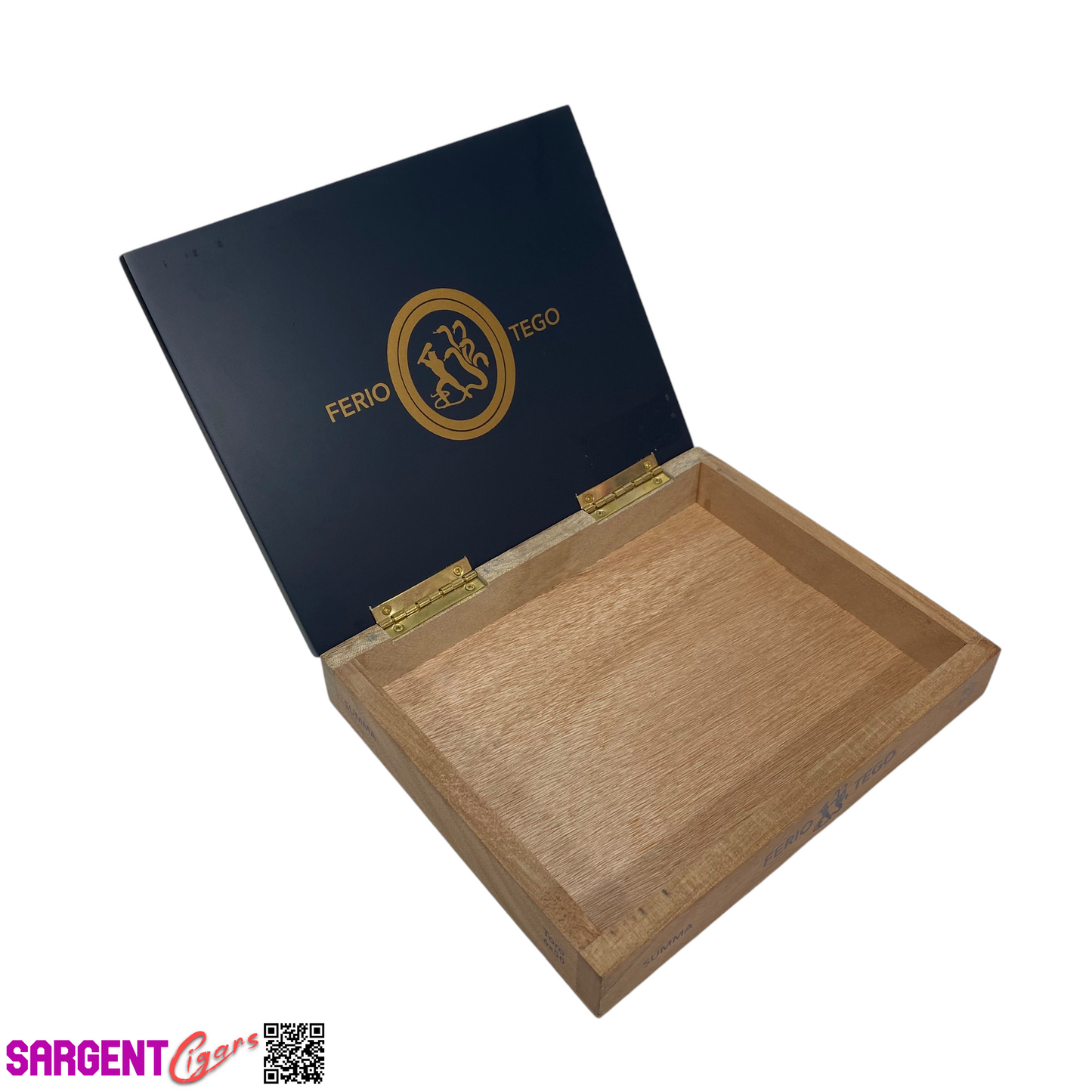 Ferio Tego Summa Toro Empty Wooden Cigar Box 8.75x7x1.5