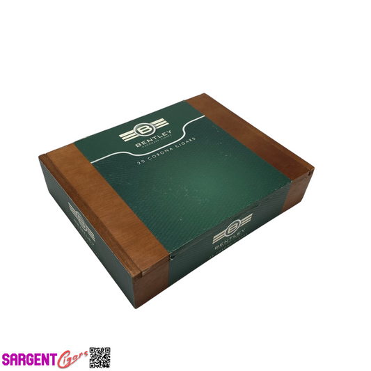 Bentley Corona Empty Wooden Cigar Box 7.75x6.25x2