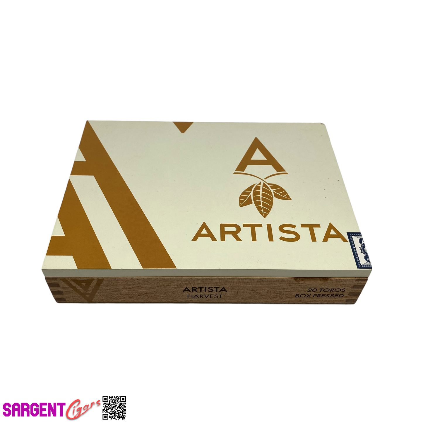 Artista Harvest Toro Empty Wooden Cigar Box 9x7x1.75