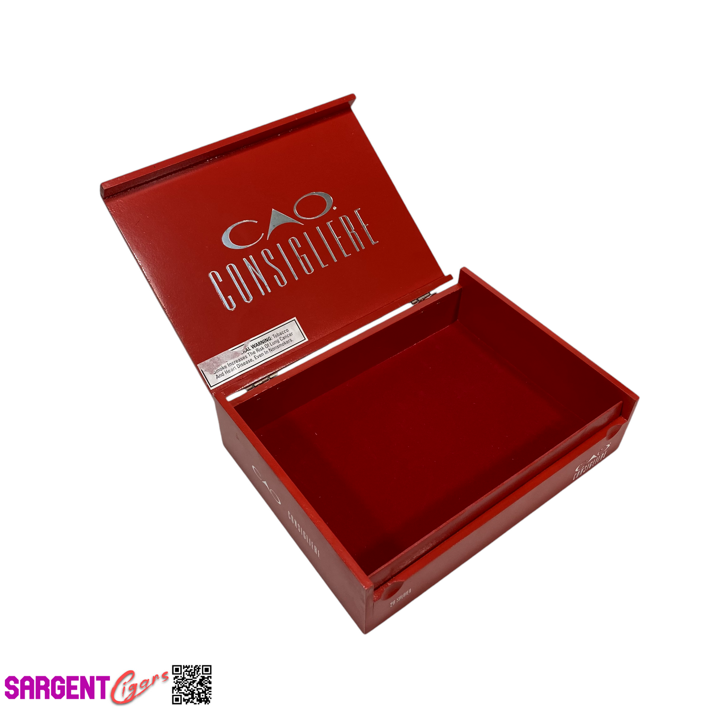 Cao Consigliere Soldier Empty Wooden Cigar Box 9x6.75x2.25