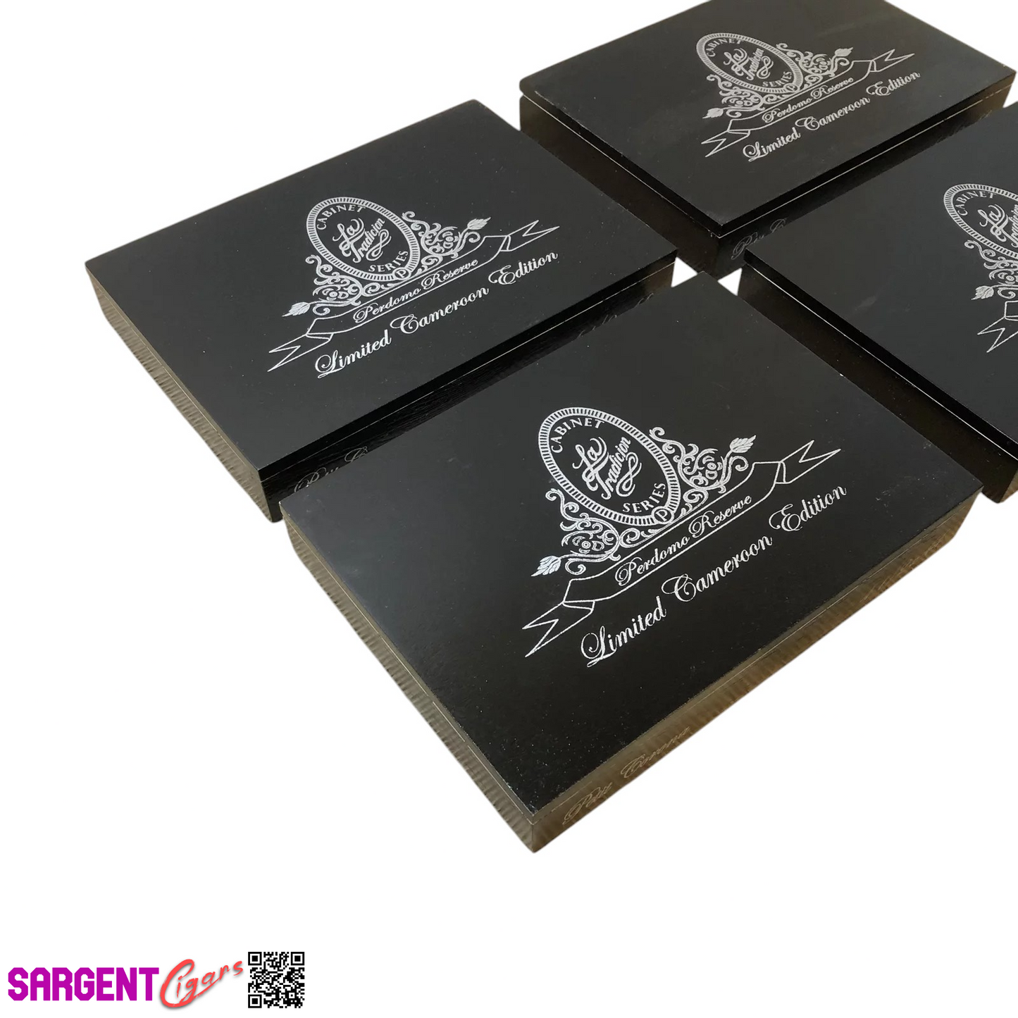 Lot of 5 Perdomo Cameroon Empty Wooden Cigar Boxes 7.5x5.5x1.25 #36