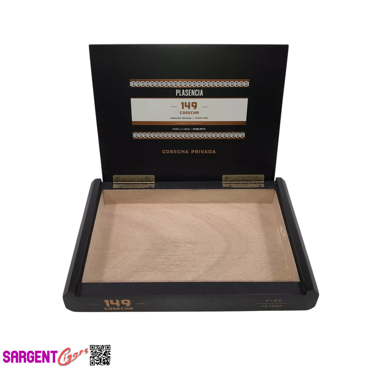 Plasencia 149 Cosecha Robusto Empty Wooden Cigar Box 9.25x6.5x1.25