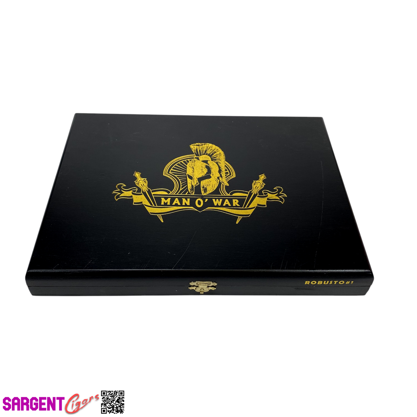 Man O War Robusto Empty Wooden Cigar Box 12.75x9.5x1.5